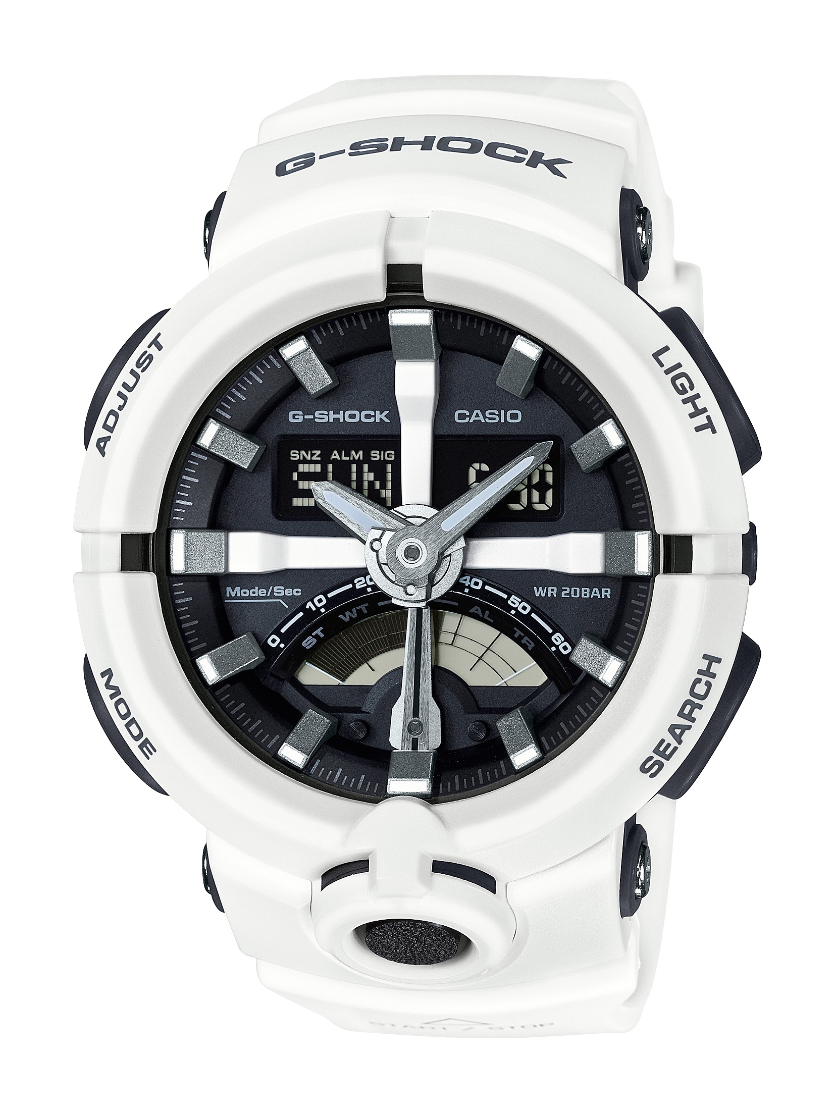 g shock bianco e oro