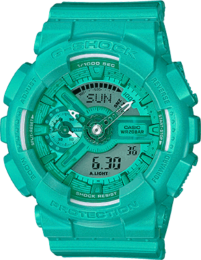 Women's blue watch from Casio, S Series collection, model GMAS110VC-3A