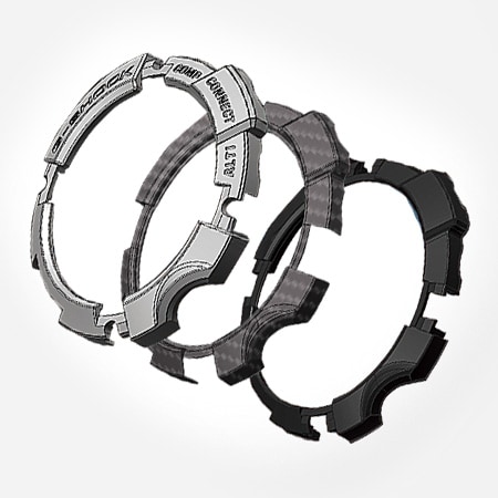 Carbon fiber inserted bezel