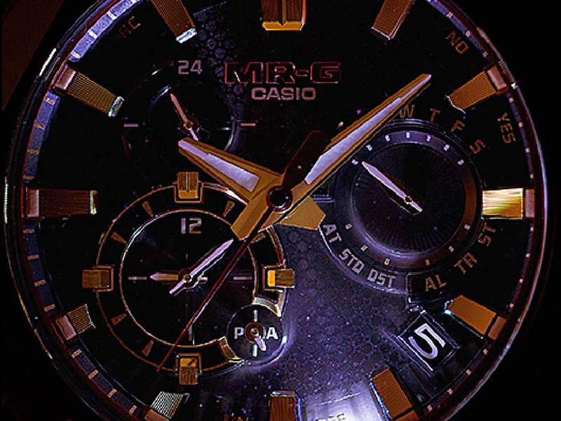 Super Illuminator (high-brightness LED light) for maintaining watch readability in the dark