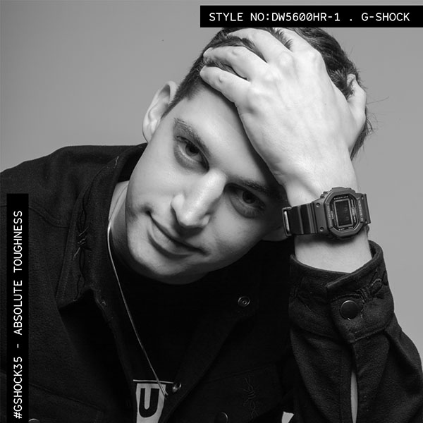 g shock with a suit