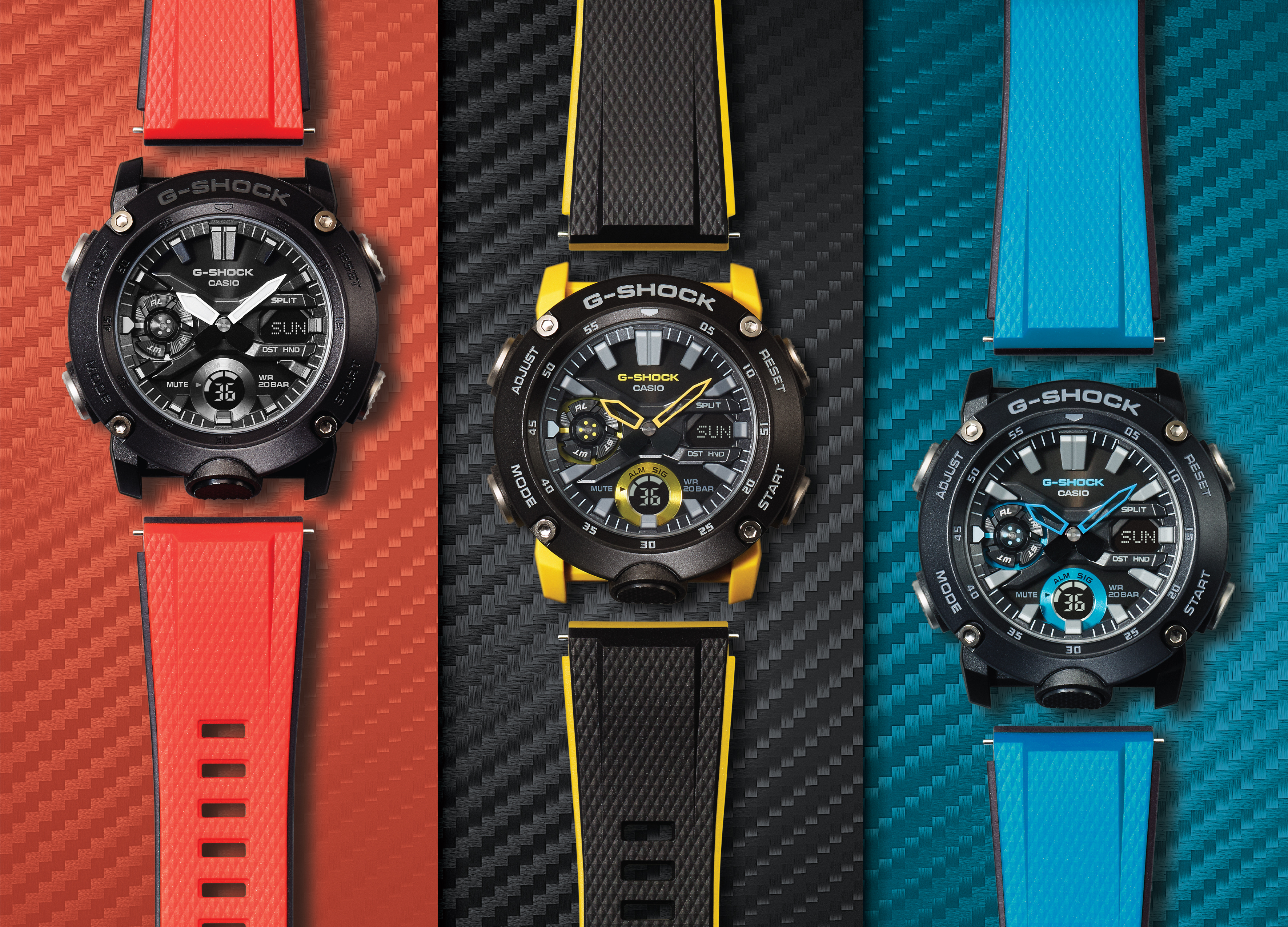 Casio G Shock Introduces New Timepieces To Men S G Shock Carbon Series Casio Usa