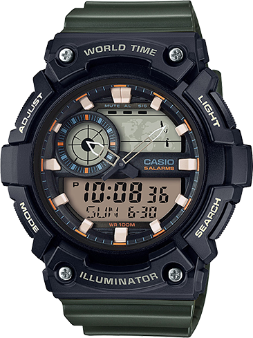 casio 5 alarms wr100m
