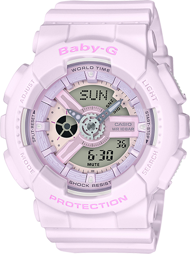 light pink g shock watch