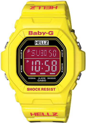 casio baby g yellow