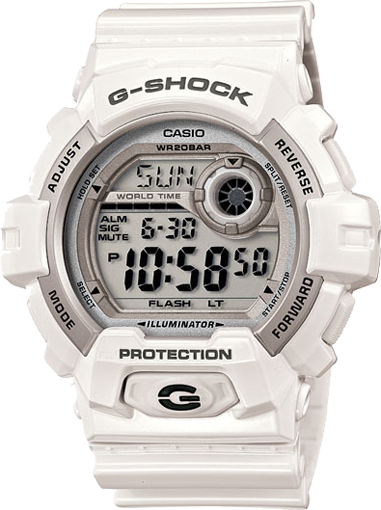 g shock illuminator white