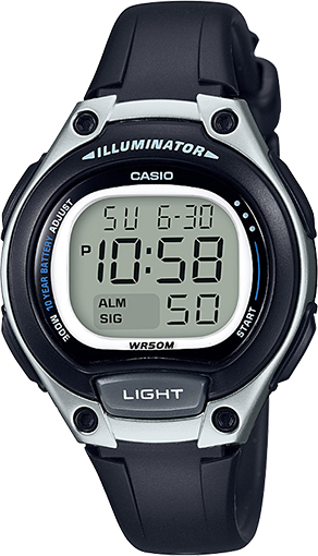 how to set the time on a casio illuminator digital watch