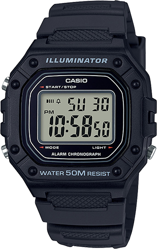 casio digital watch 50m water resistant