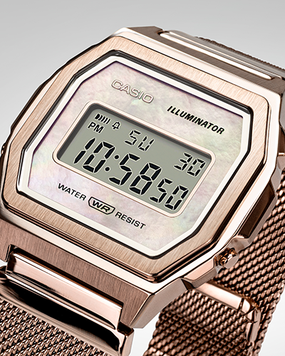 casio mother of pearl watch