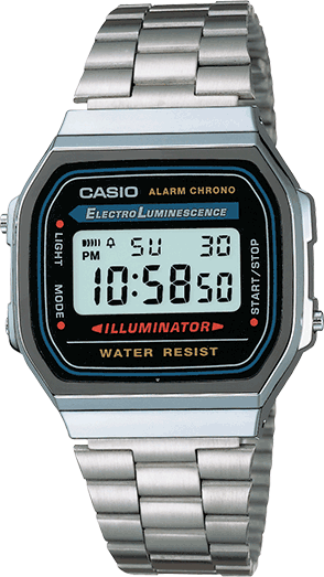 casio alarm chrono water resist 50m