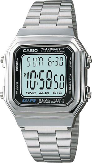 how to change casio digital watch time