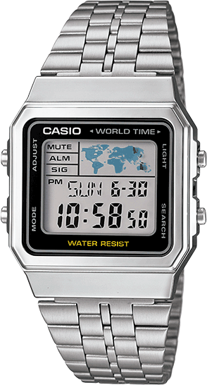 casio digital watch set time