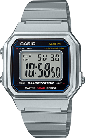 casio black waterproof watch