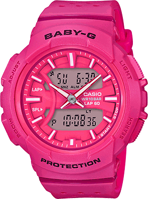 casio baby g red