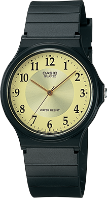 casio black gold watch