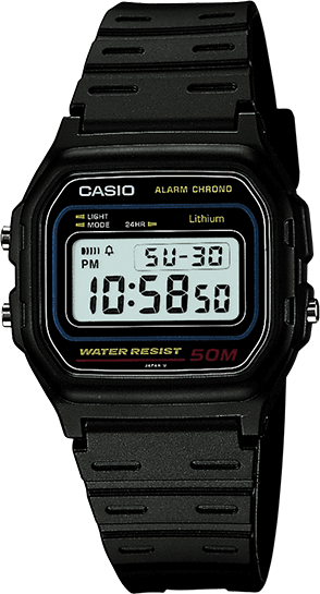 casio stainless steel digital watch