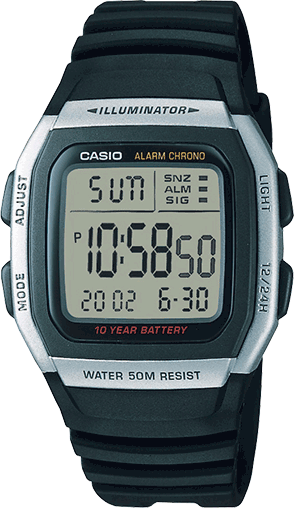 how to change casio digital watch time