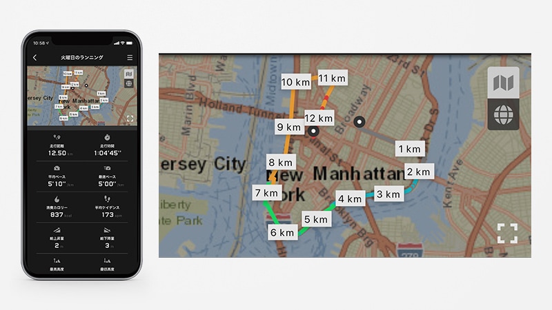 Display of Route Traveled